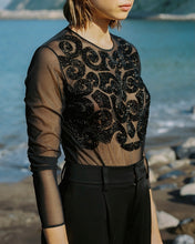 Load image into Gallery viewer, Escada Margaretha Ley Beaded Bodysuit