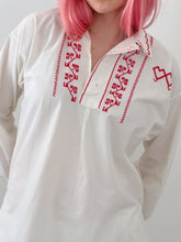 Load image into Gallery viewer, Vintage Cotton Embroidered Blouse