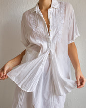 Load image into Gallery viewer, White Cotton Embroidered Blouse