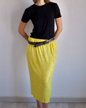 Load image into Gallery viewer, Laurence Corsin Yellow Metallic Skirt