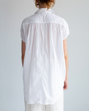 Load image into Gallery viewer, White Cotton Embroidered Tunic Top