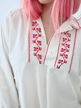 Load image into Gallery viewer, Vintage Cotton Embroidered Blouse

