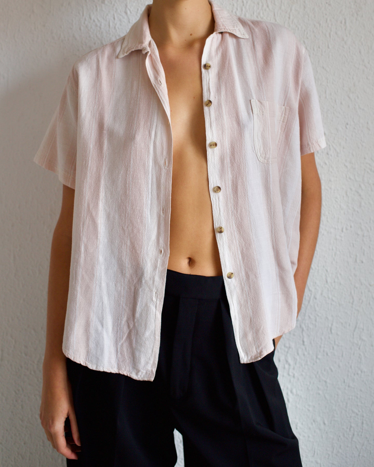 Dusty Pink Stripe Shirt