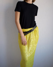 Load image into Gallery viewer, Laurence Corsin Yellow Metallic Skirt
