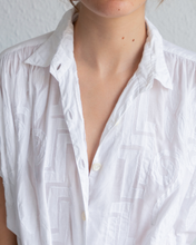Load image into Gallery viewer, White Cotton Embroidered Tunic Top
