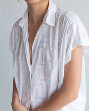 Load image into Gallery viewer, White Cotton Embroidered Tunic Top
